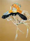 Toulouse Lautrec, Ivette Guilbert cantando Linger, longer, loo. Oleo sobre cartn, 1984