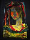 "Clementina" Vitrofusin, esmaltes, pintado con luz, grabado