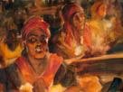 La Invocaci�n, Orlando Delgado Z��iga, Acuarela, 2010