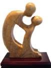 Di�logo, Roxana Arias, Talla en madera, 2010