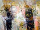 "El espacio entre nosotros...", acrlico sobre tela, 95x110 cm, 2010