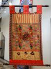 Plegaria por la Paz" ensamble de textiles, intervenidos con pintura, objetos y bordados, 2009