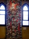 "Guerra" ensamble de textiles intervenidos con pintura y objetos, 2003